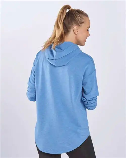 Boxercraft Bw5301 Women’s Dream Fleece Hooded Pullover - Blue Heather