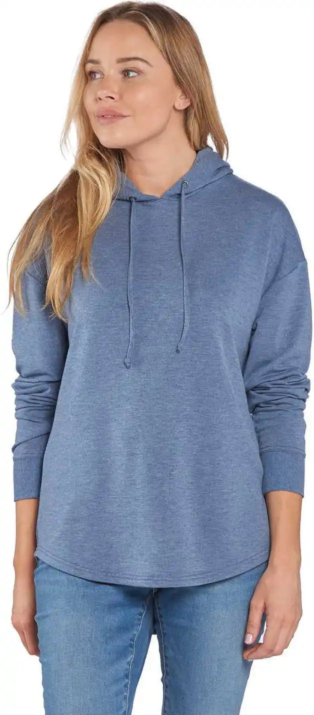 Boxercraft Bw5301 Women’s Dream Fleece Hooded Pullover - Indigo Heather