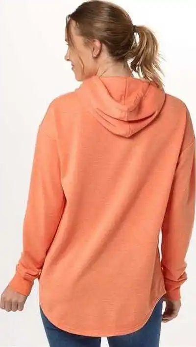 Boxercraft Bw5301 Women’s Dream Fleece Hooded Pullover - Mandarin Heather