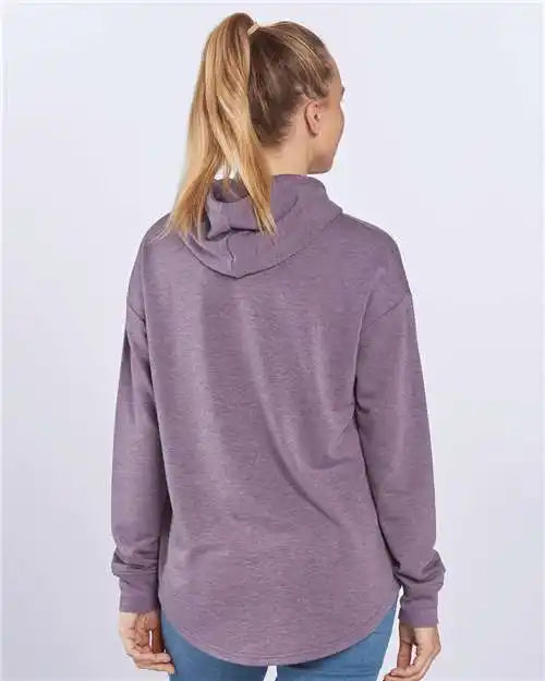 Boxercraft Bw5301 Women’s Dream Fleece Hooded Pullover Purple Heather