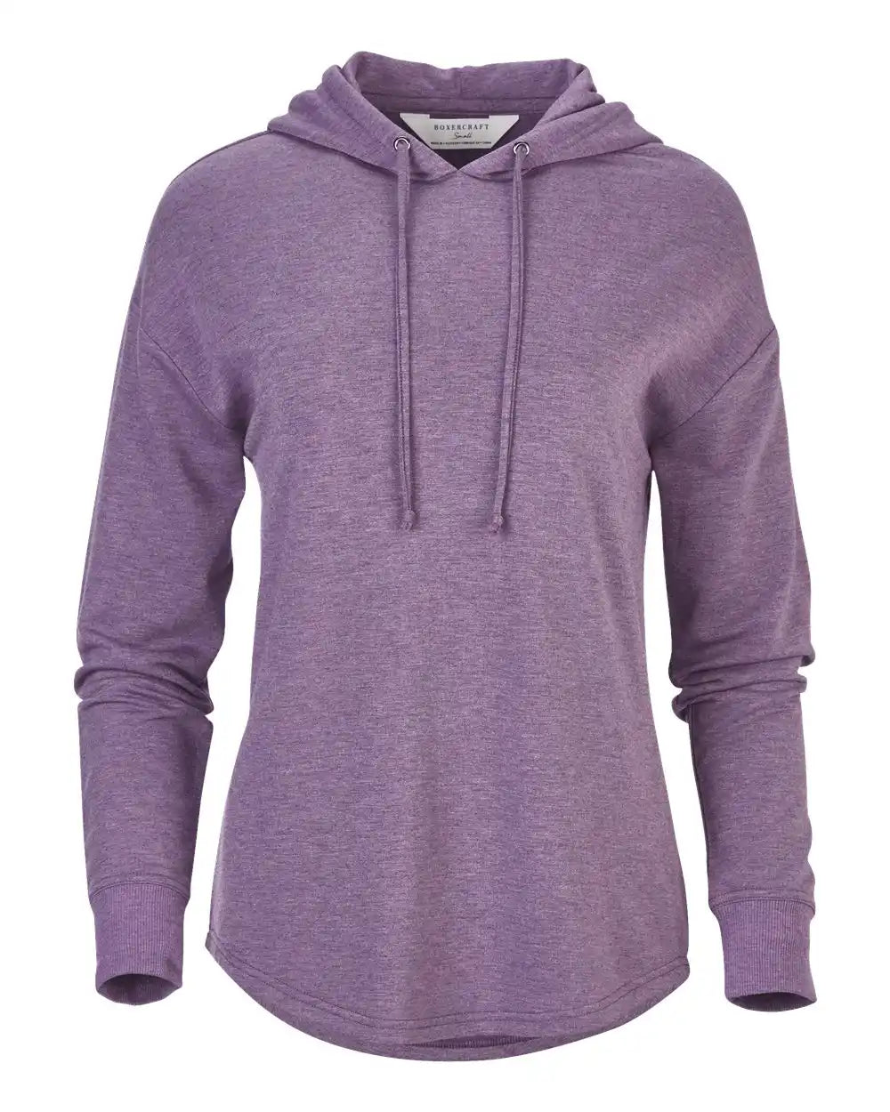 Boxercraft Bw5301 Women’s Dream Fleece Hooded Pullover - Purple Heather - Xs