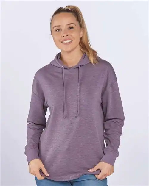 Boxercraft Bw5301 Women’s Dream Fleece Hooded Pullover - Purple Heather