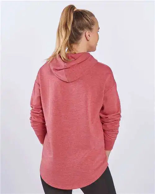 Boxercraft Bw5301 Women’s Dream Fleece Hooded Pullover - Red Heather