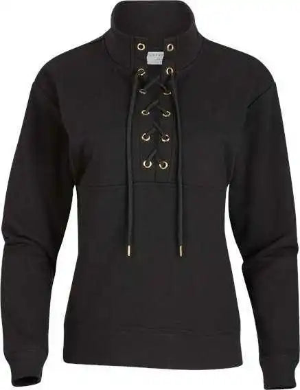 Boxercraft Bw5401 Women’s Lace Up Pullover - Black