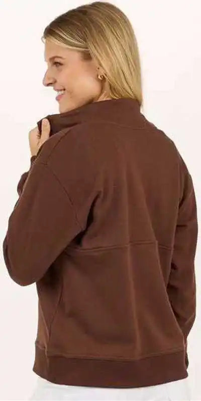 Boxercraft Bw5401 Women’s Lace Up Pullover - Espresso