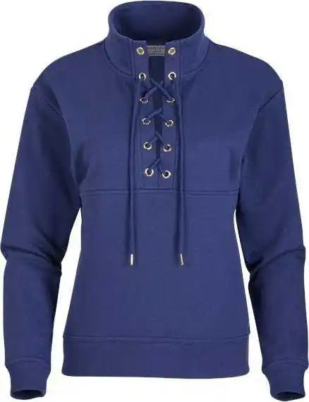 Boxercraft Bw5401 Women’s Lace Up Pullover - Navy