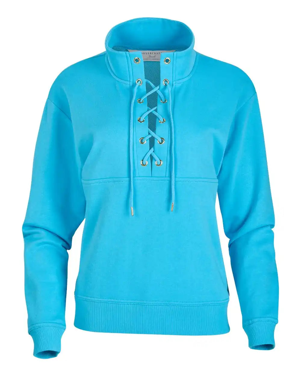 Boxercraft Bw5401 Women’s Lace Up Pullover - Pacific Blue - Xs