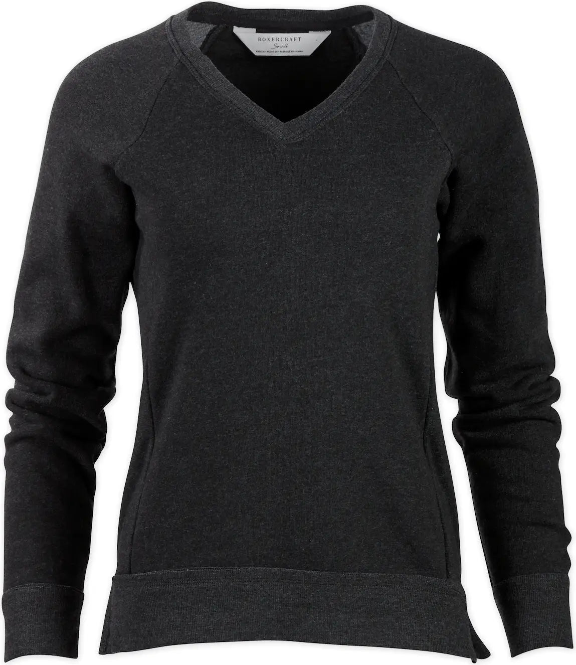 Boxercraft Bw5402 Women’s Travel V-neck Pullover - Charcoal