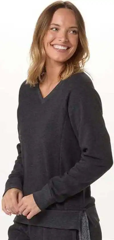 Boxercraft Bw5402 Women’s Travel v Neck Pullover Charcoal