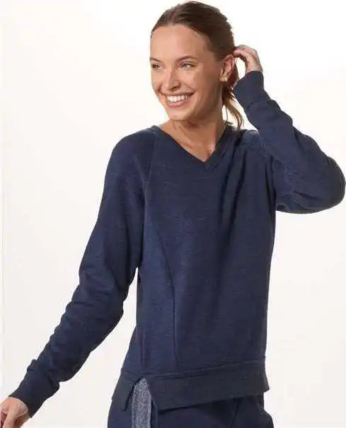 Boxercraft Bw5402 Women’s Travel V-neck Pullover - Navy