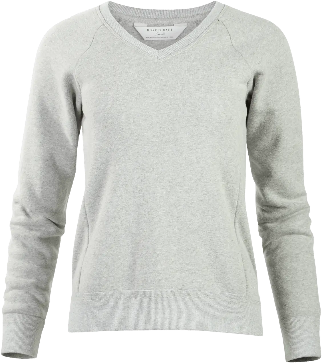 Boxercraft Bw5402 Women’s Travel V-neck Pullover - Oxford Heather - Gray / Ladies Xs