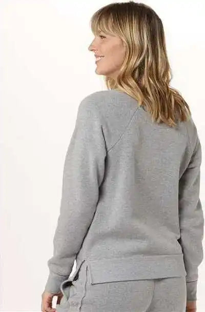 Boxercraft Bw5402 Women’s Travel v Neck Pullover Oxford Heather