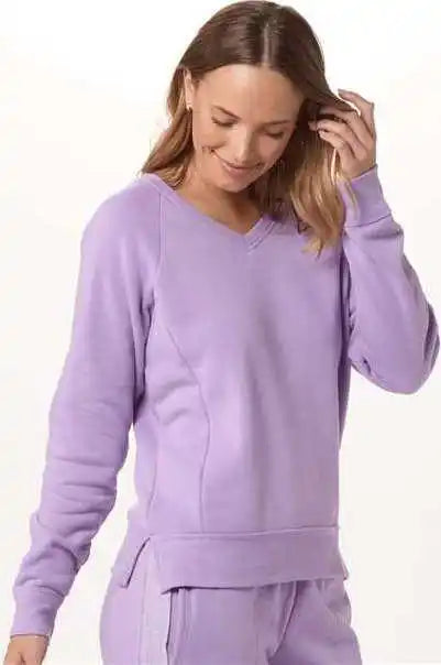 Boxercraft Bw5402 Women’s Travel V-neck Pullover - Wisteria