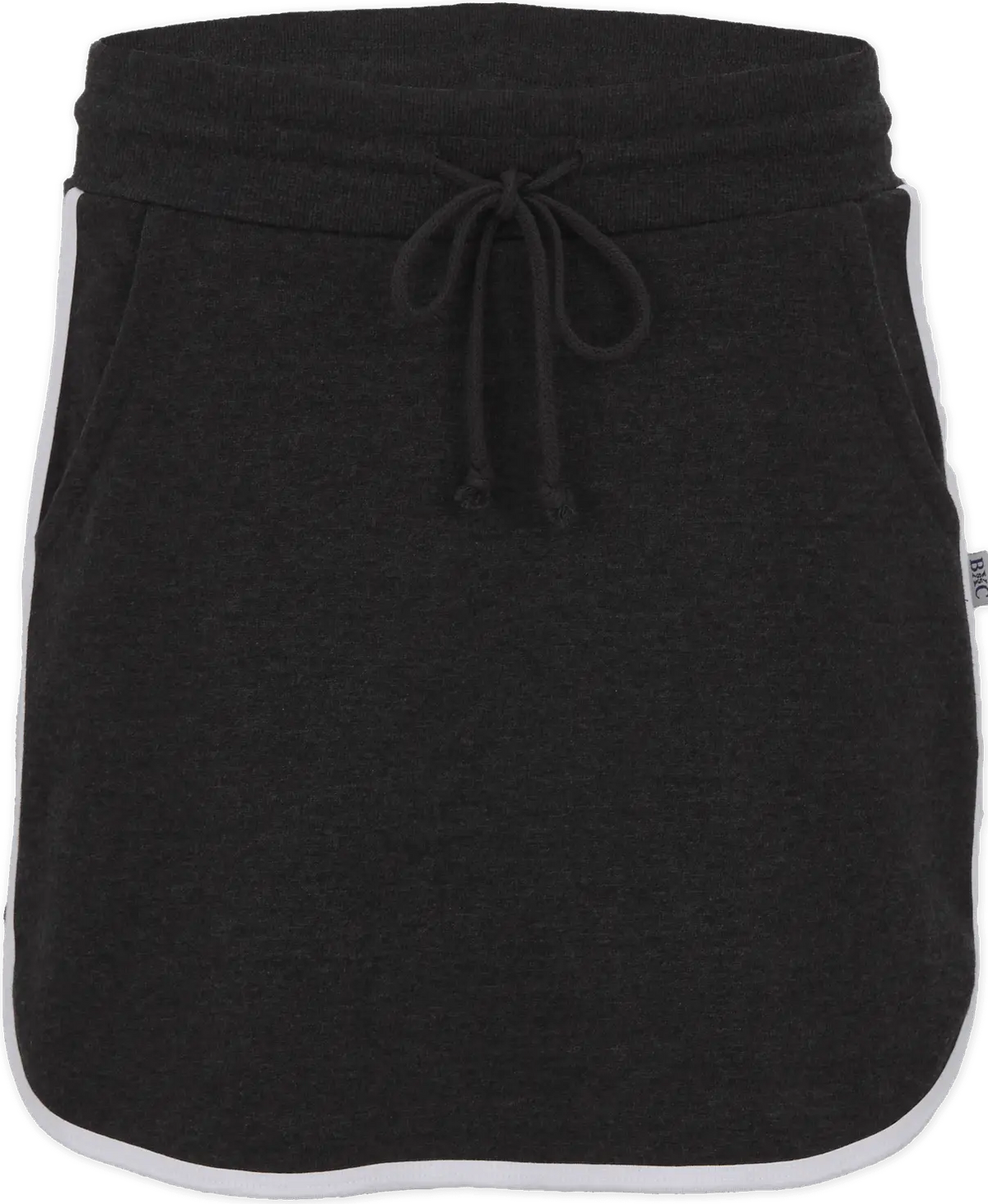Boxercraft Bw6401 French Terry Skort - Char Heather White - Ladies Xs