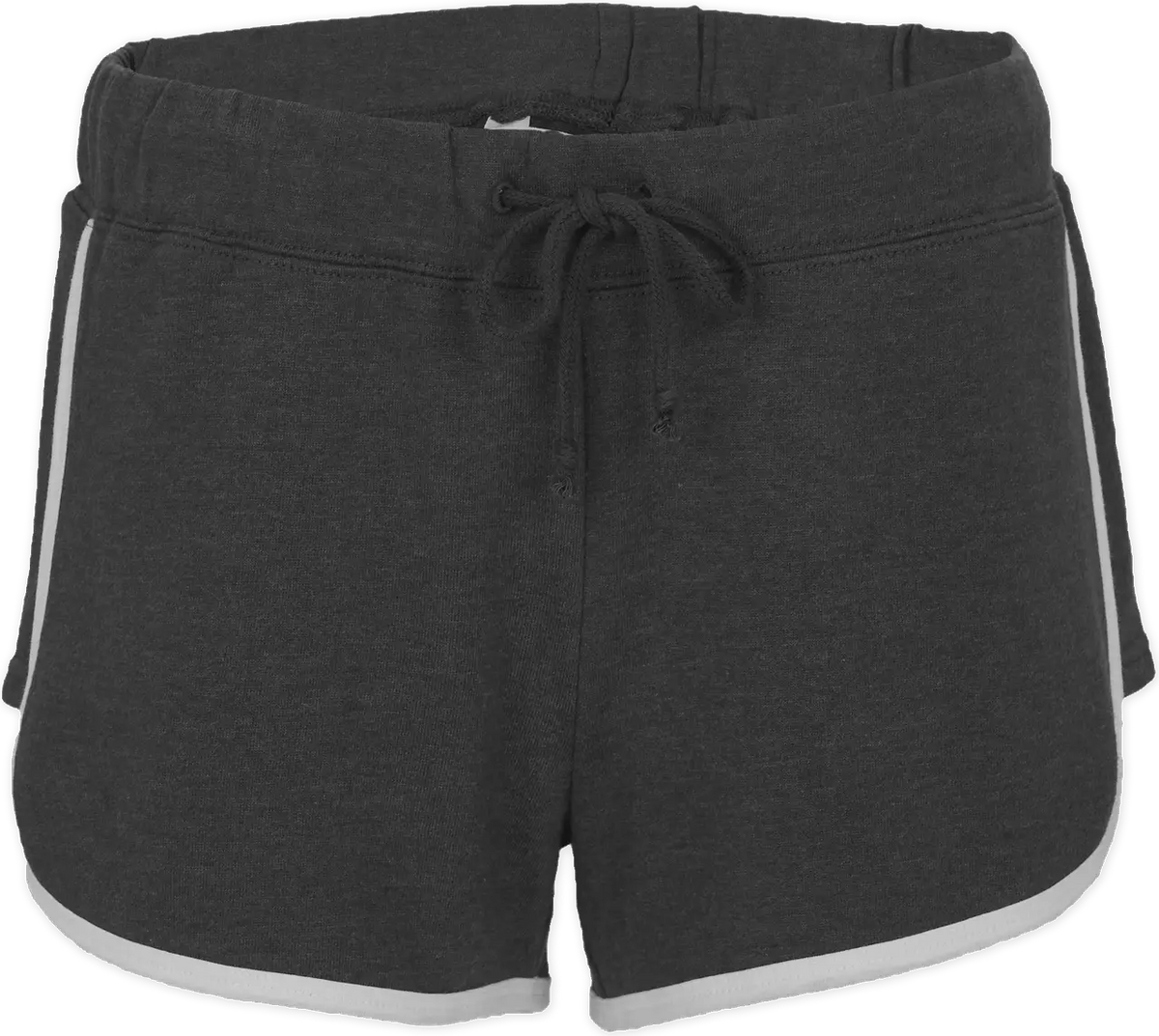 Boxercraft Bw6402 French Terry Short - Char Heather White