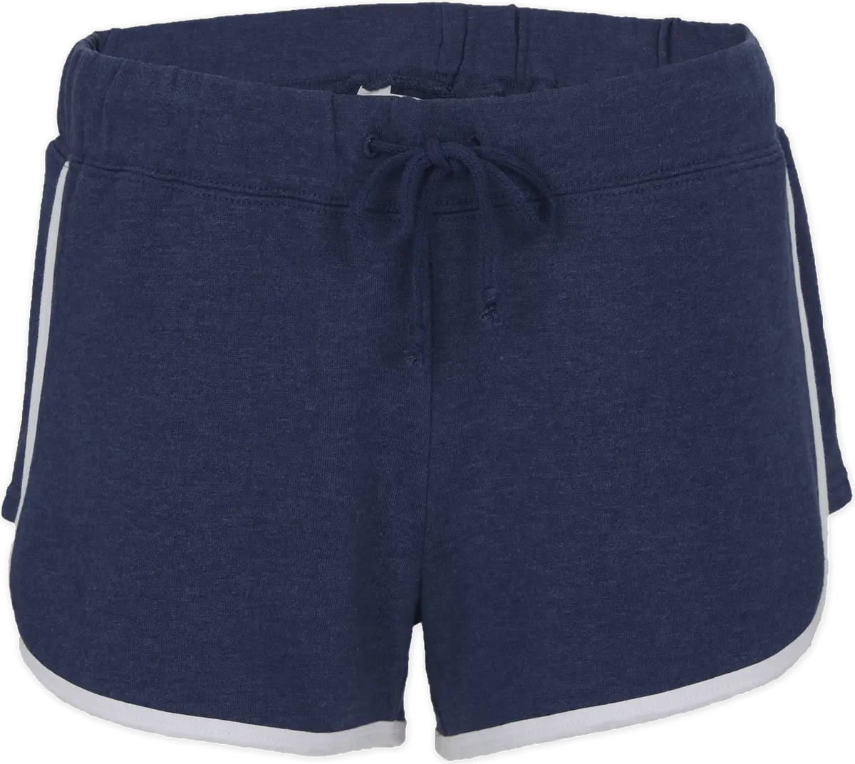Boxercraft Bw6402 French Terry Short - Navy Heather White - Ladies Xs