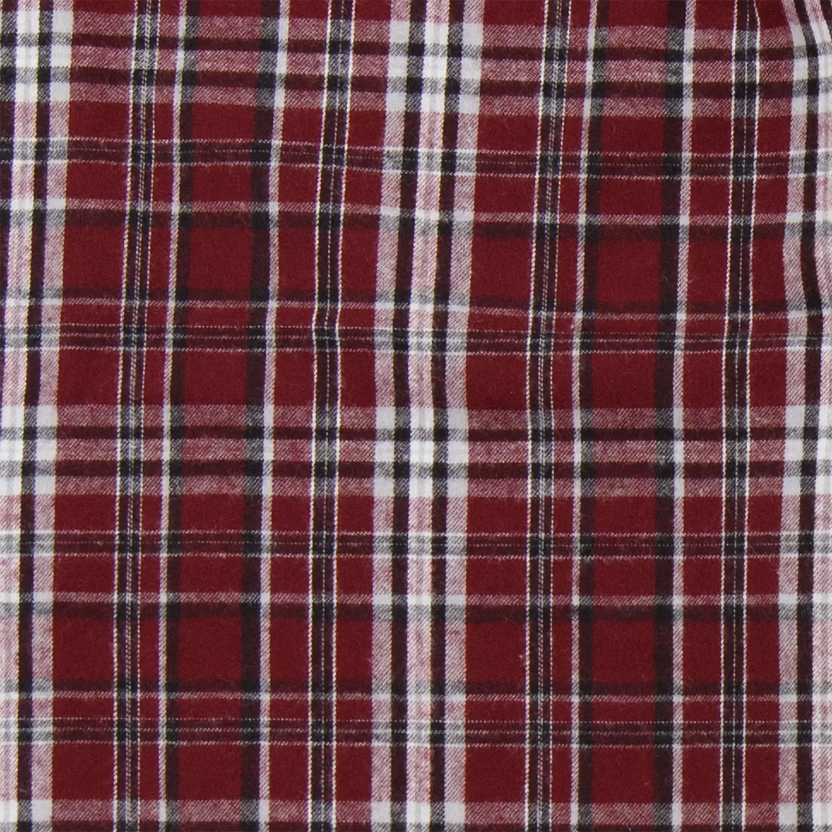 Boxercraft Bw6501 Women’s Flannel Short - Garnet Black Plaid - Red Gray / Ladies Xs