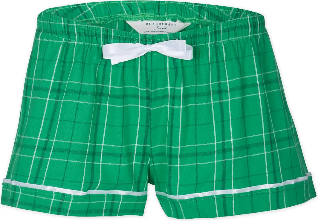 Boxercraft Bw6501 Women’s Flannel Short - Kelly Field Day