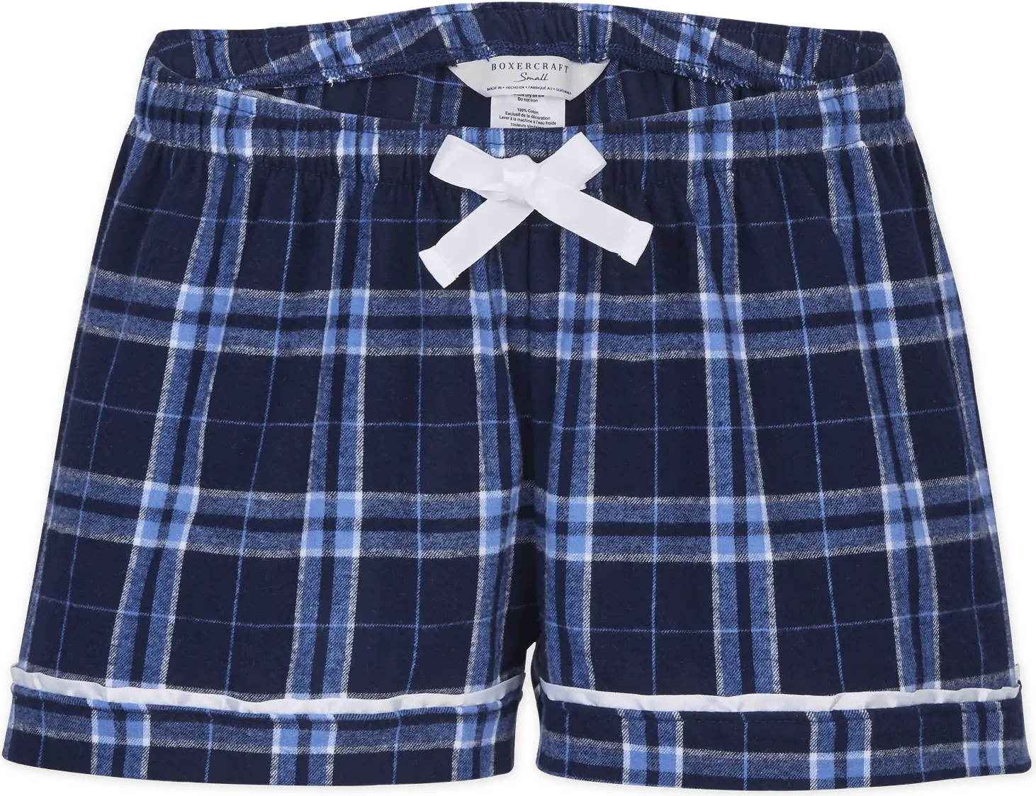 Boxercraft Bw6501 Women’s Flannel Short - Navy Colmbia Pl