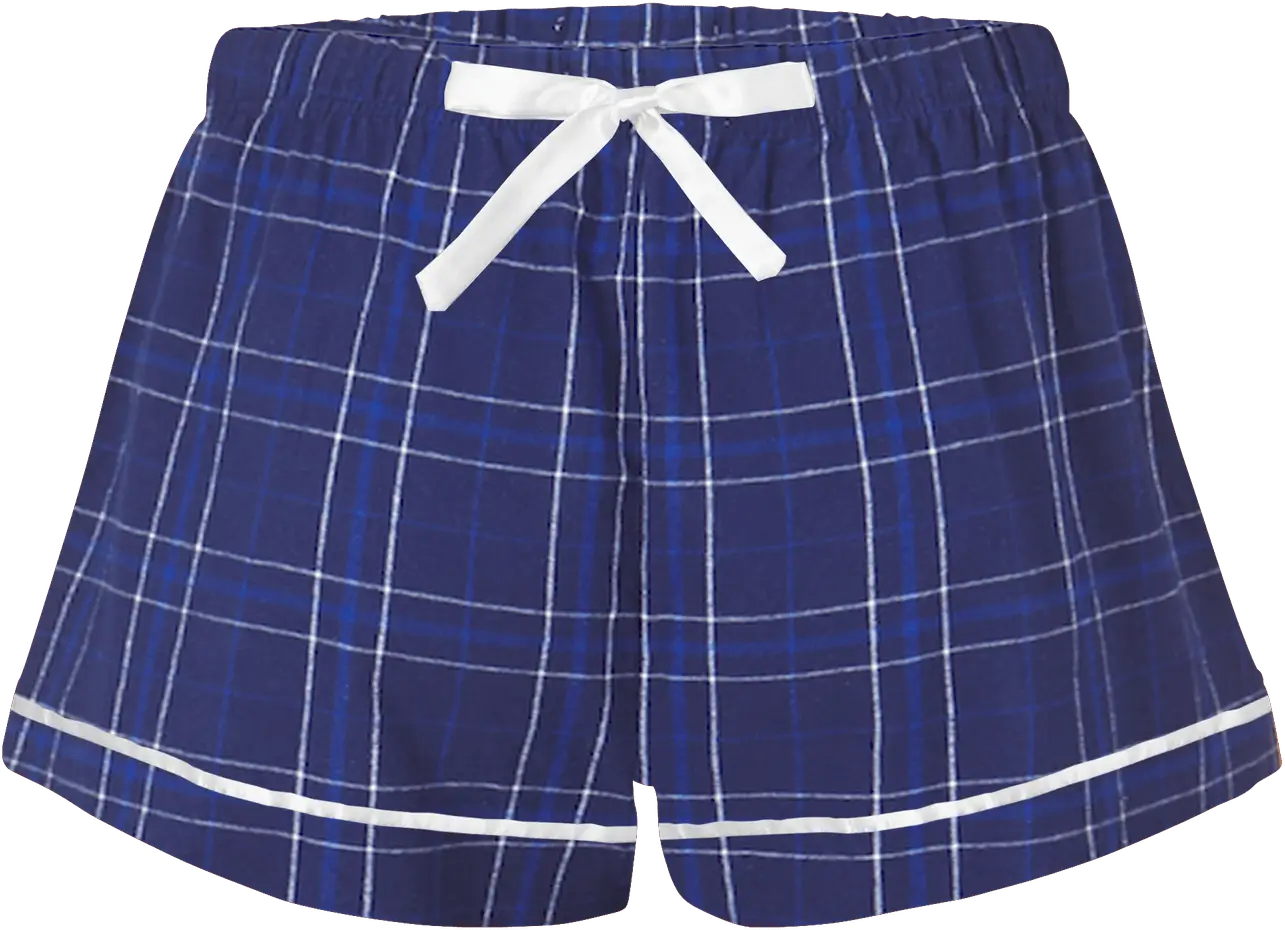 Boxercraft Bw6501 Women’s Flannel Short - Navy Field Day
