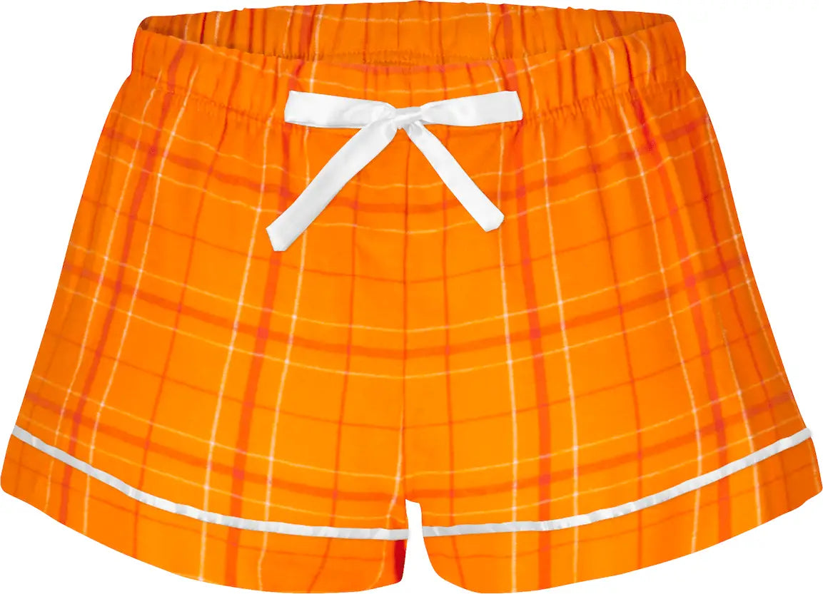 Boxercraft Bw6501 Women’s Flannel Short - Orange Field Day