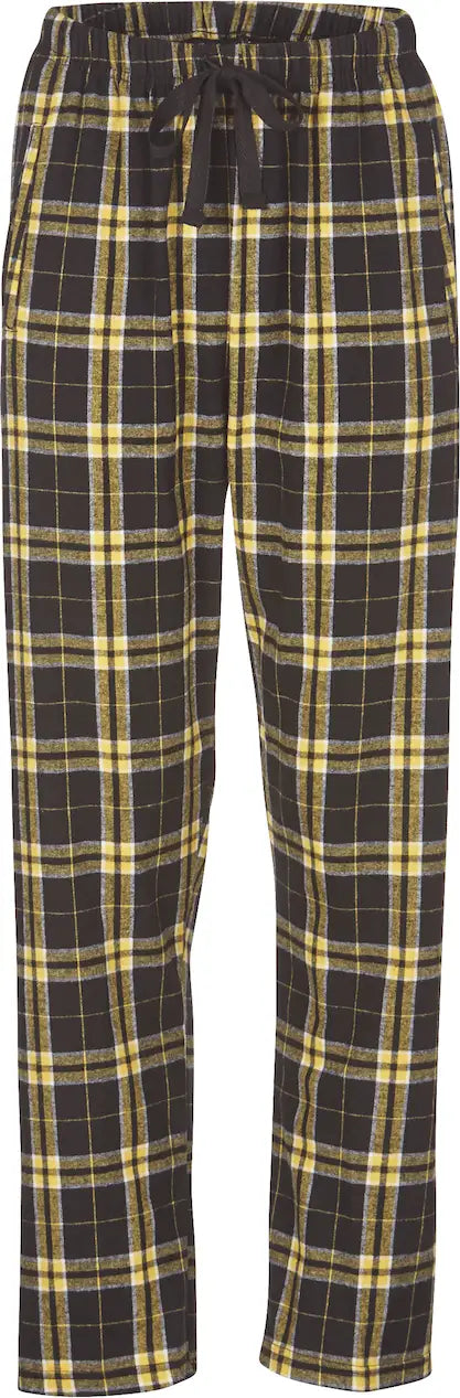 Boxercraft Bw6620 Women’s Haley Flannel Pant F20/f24 - Black Gold Plaid - Ladies Xs