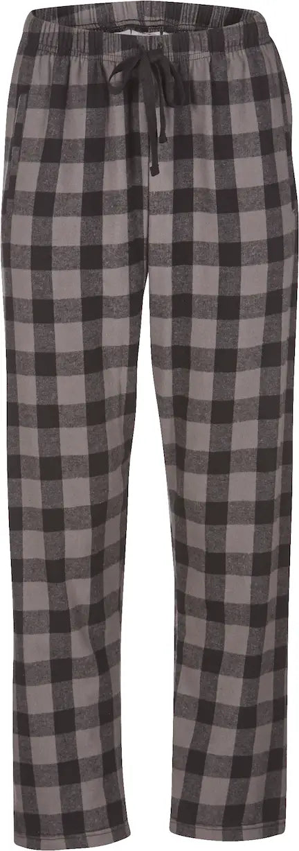 Boxercraft Bw6620 Women’s Haley Flannel Pant F20/f24 - Charcoal Black Buffalo Plaid - Dark Gray / Ladies Xs