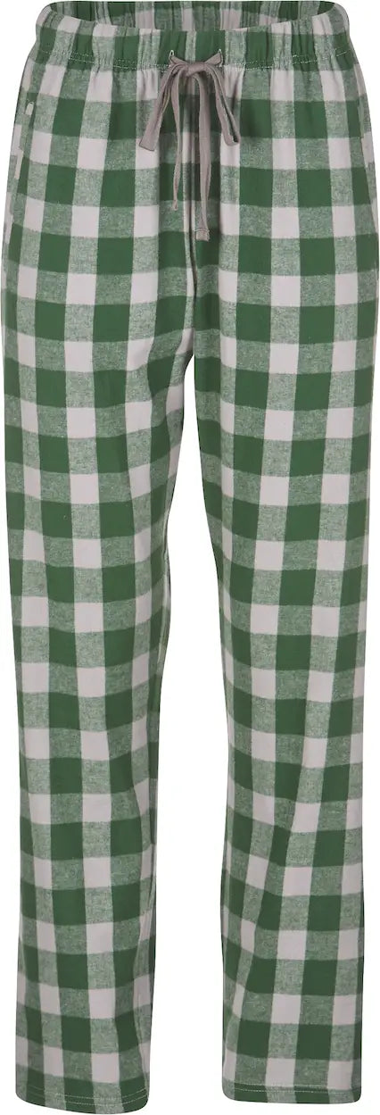 Boxercraft Bw6620 Women’s Haley Flannel Pant F20/f24 - Green Oxford Buffalo - Gray / Ladies Xs