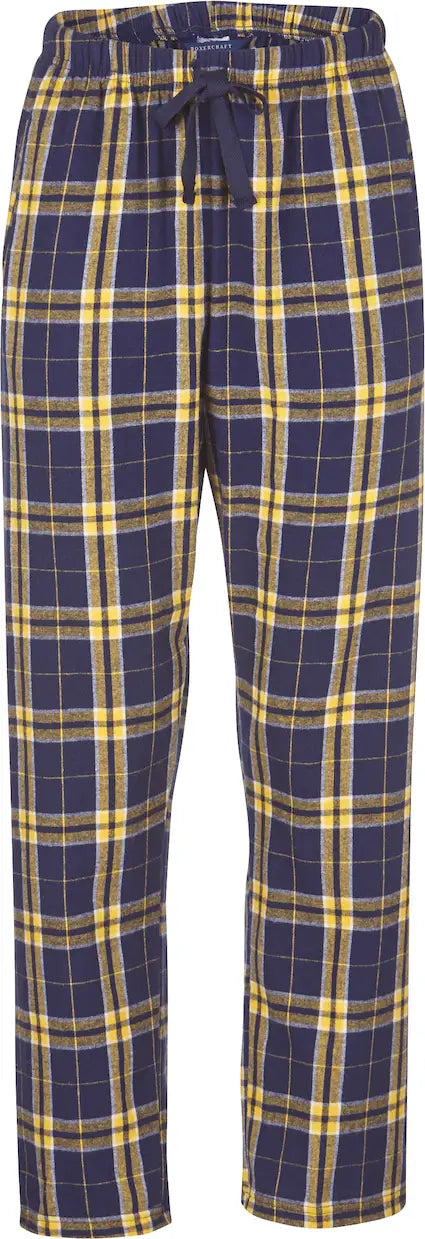 Boxercraft Bw6620 Women’s Haley Flannel Pant F20/f24 - Navy Gold Plaid - Ladies Xs