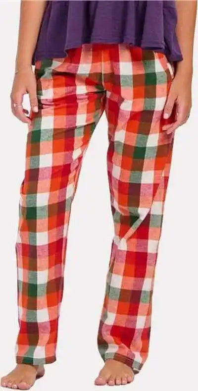 Boxercraft Bw6620 Women’s Haley Flannel Pants - Autumn Buffalo Check