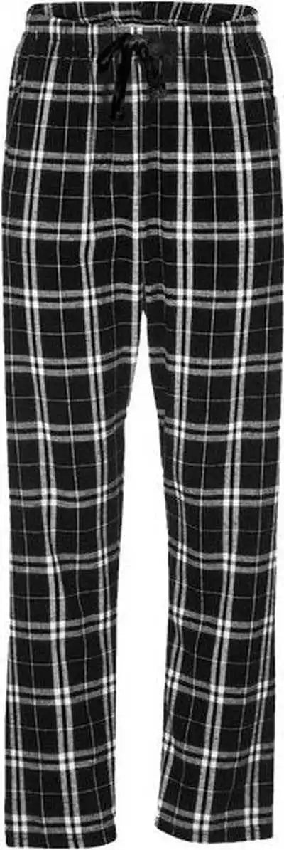 Boxercraft Bw6620 Women’s Haley Flannel Pants - Black White