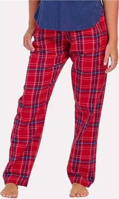 Boxercraft Bw6620 Women’s Haley Flannel Pants Brick Red Kingston