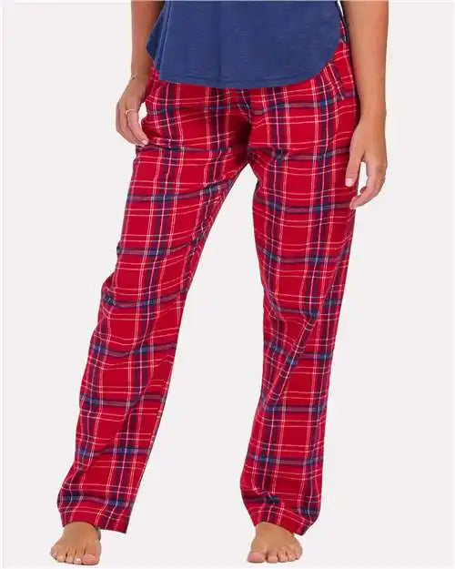 Boxercraft Bw6620 Women’s Haley Flannel Pants - Brick Red Kingston