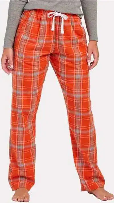 Boxercraft Bw6620 Women’s Haley Flannel Pants Burnt Orange Kingston