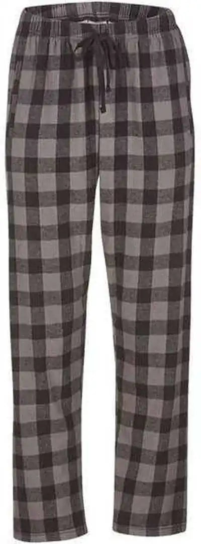 Boxercraft Bw6620 Women’s Haley Flannel Pants - Charcoal Black Buffalo