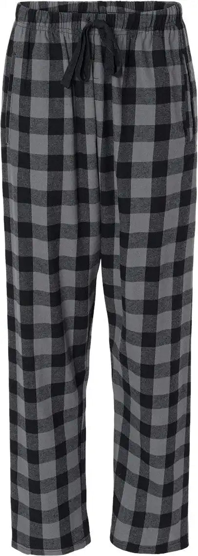 Boxercraft Bw6620 Women’s Haley Flannel Pants - Charcoal Black Buffalo - Charcoal/ / Xs