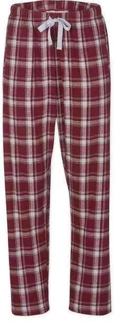 Boxercraft Bw6620 Women’s Haley Flannel Pants Heritage Maroon Plaid