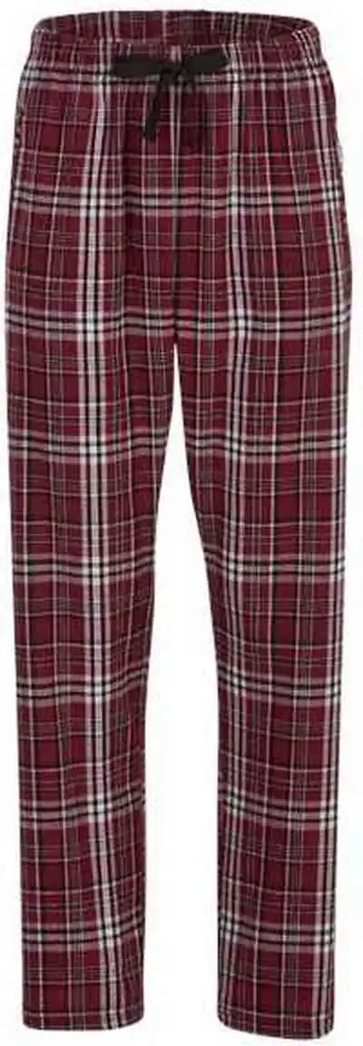 Boxercraft Bw6620 Women’s Haley Flannel Pants Maroon Plaid