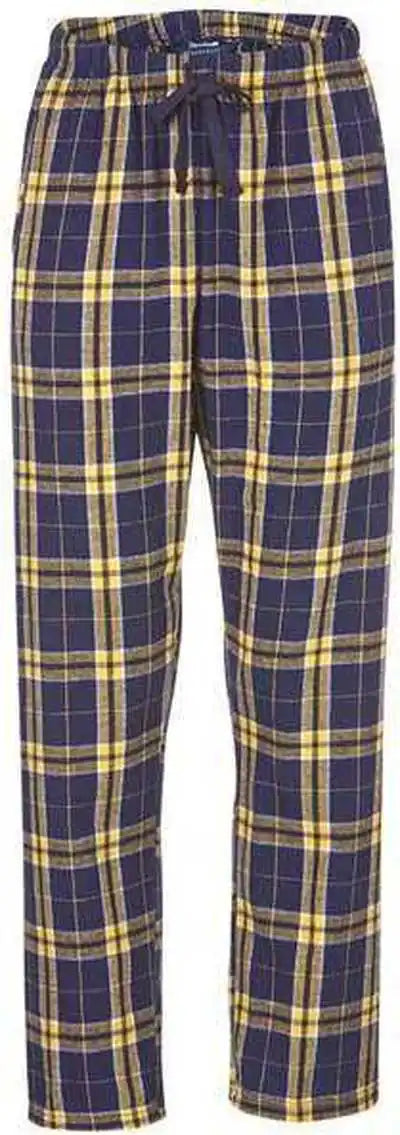 Boxercraft Bw6620 Women’s Haley Flannel Pants Navy Gold