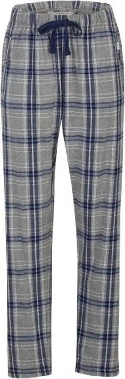 Boxercraft Bw6620 Women’s Haley Flannel Pants Oxford Heather Navy Kingston