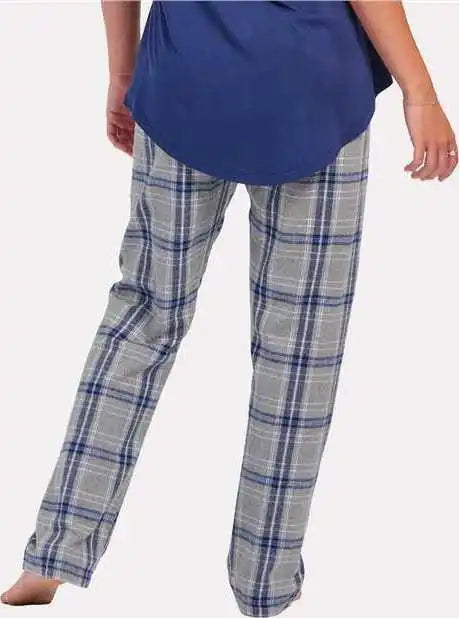 Boxercraft Bw6620 Women’s Haley Flannel Pants Oxford Heather Navy Kingston