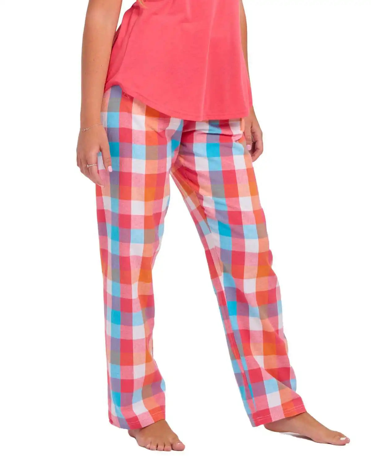 Boxercraft Bw6620 Women’s Haley Flannel Pants - Paradise Buffalo Check