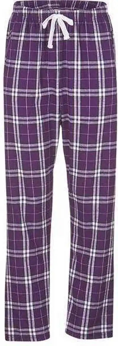Boxercraft Bw6620 Women’s Haley Flannel Pants - Purple White