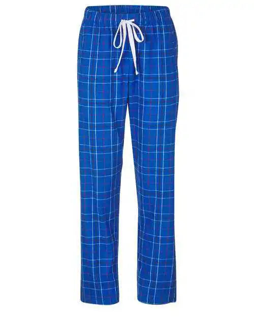 Boxercraft Bw6620 Women’s Haley Flannel Pants - Royal Field Day Plaid
