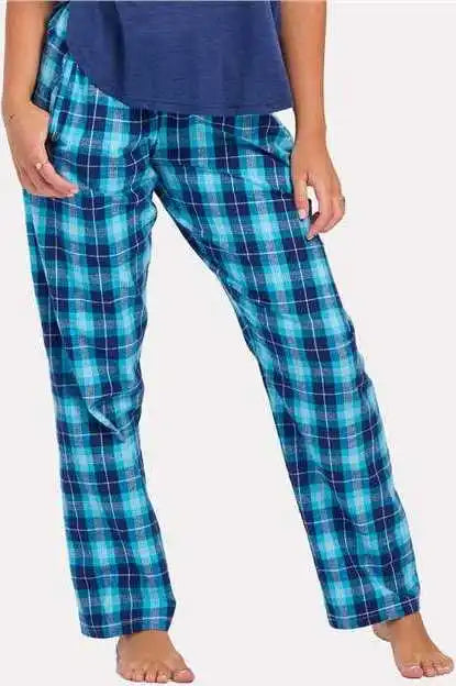 Boxercraft Bw6620 Women’s Haley Flannel Pants - Snow Plaid