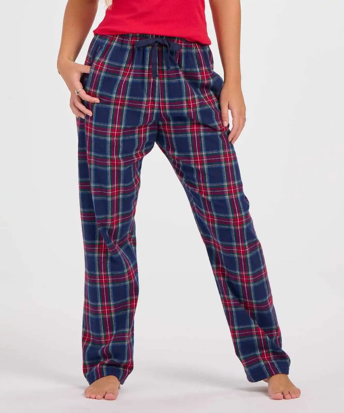Boxercraft Bw6620 Women’s Haley Flannel Pants - Yuletide Plaid