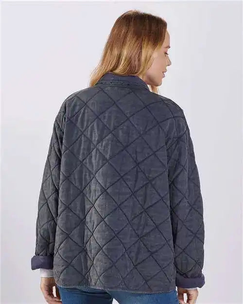Boxercraft Bw8102 Women’s Quilted Market Jacket - Navy