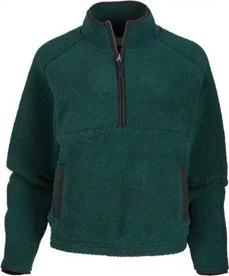 Boxercraft Bw8501 Women’s Everest Half Zip Pullover - Moss
