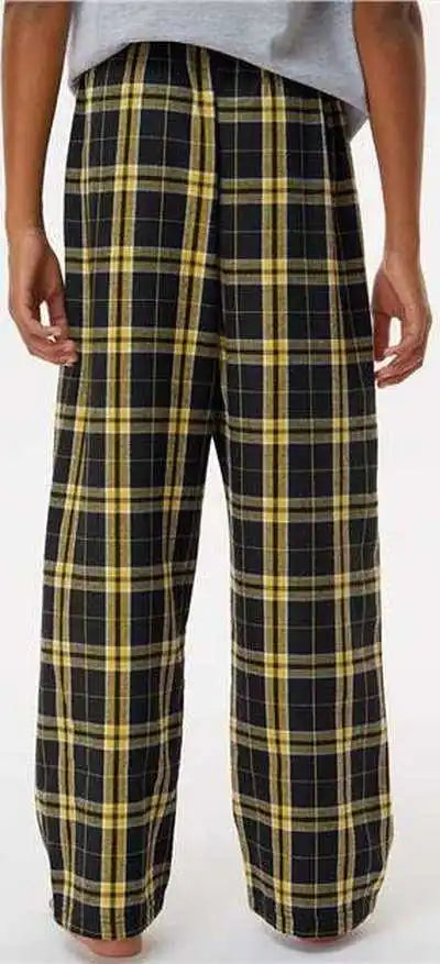 Boxercraft By6624 Youth Flannel Pants Black Gold