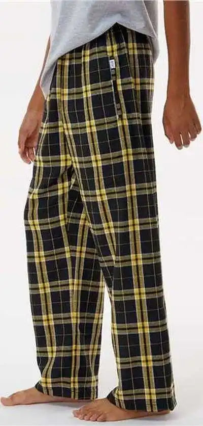 Boxercraft By6624 Youth Flannel Pants Black Gold